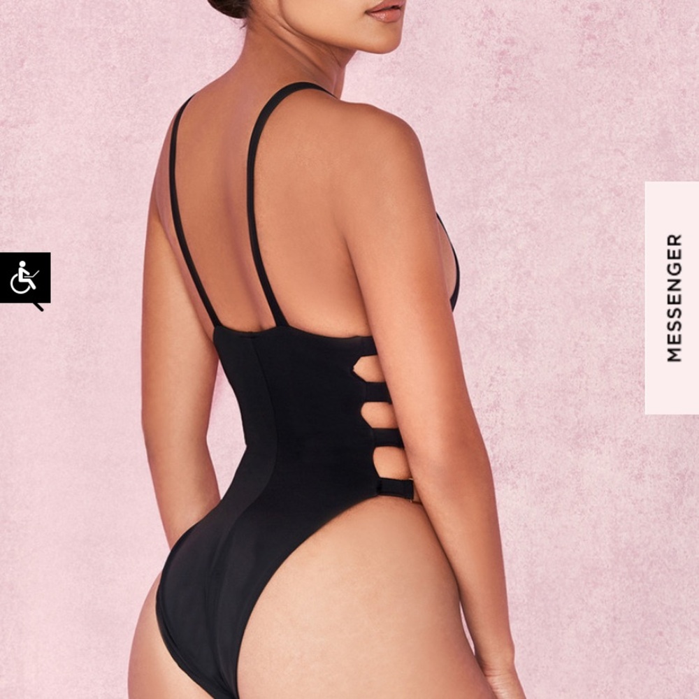 House of CB Black One Piece Swimsuit